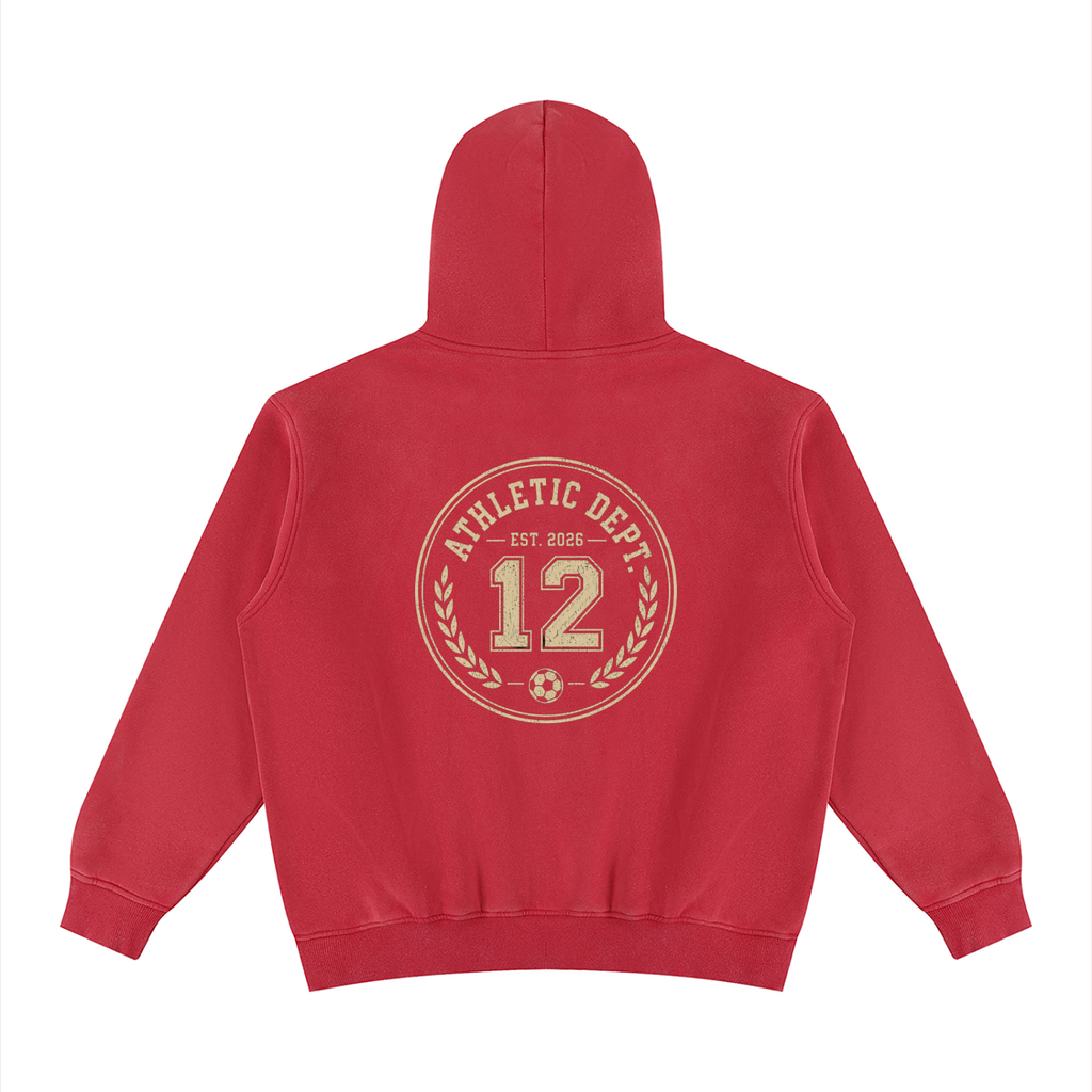 Unisex Vintage Wash Fleece Hoodie