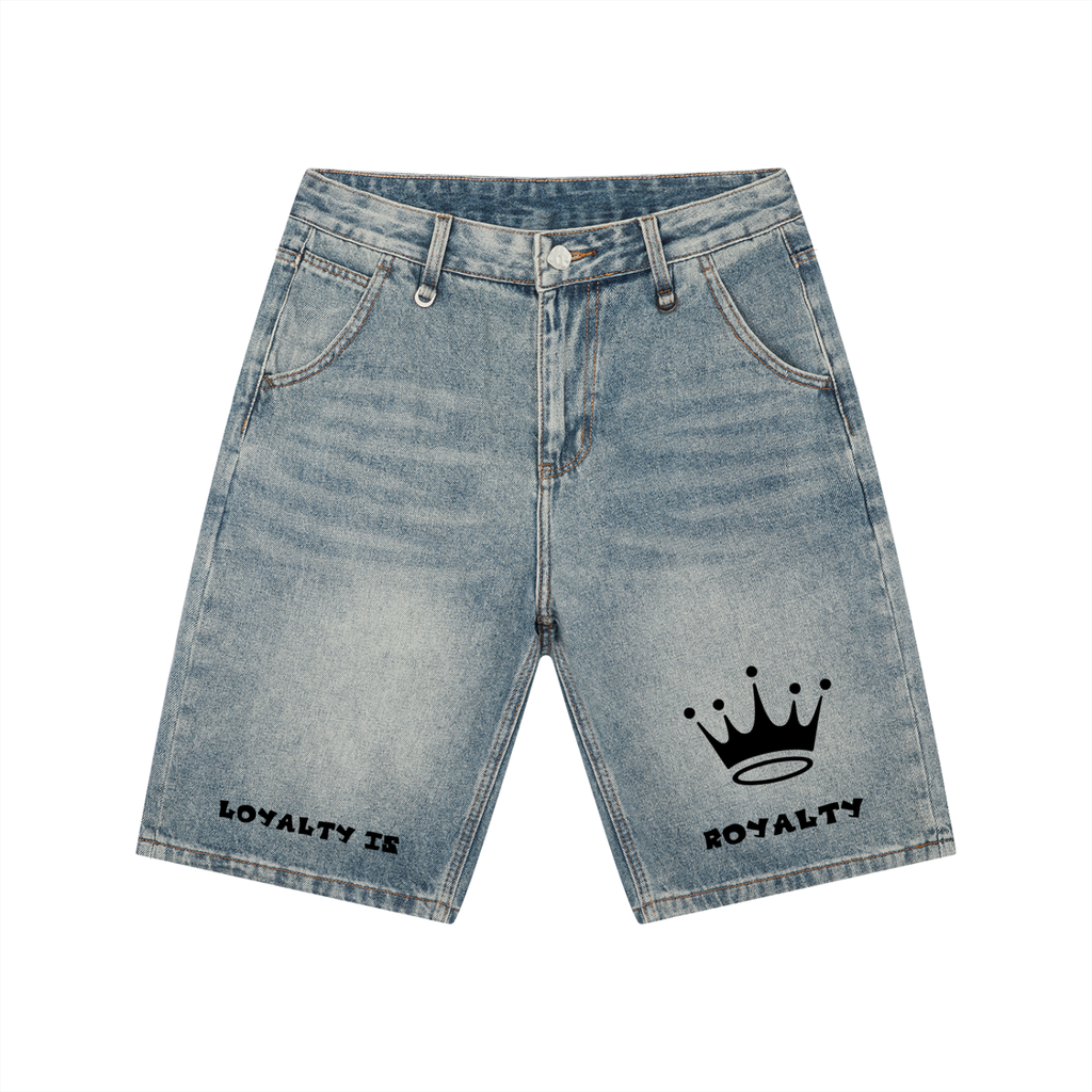 Men's Vintage Wash Denim Shorts