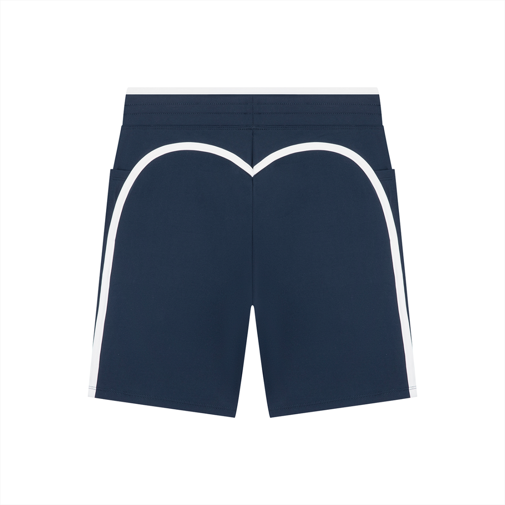 Women's High Rise Color Block Yoga Shorts