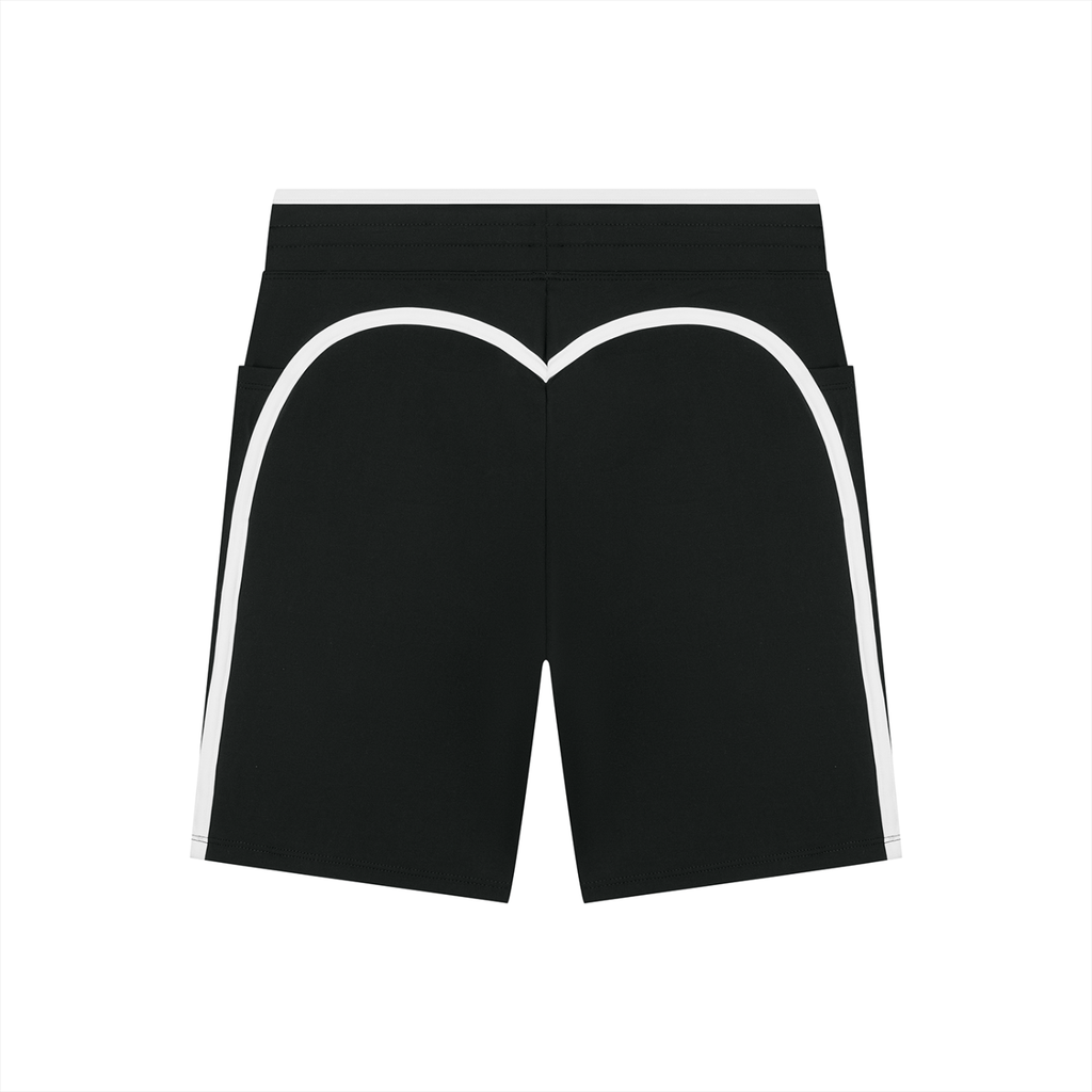 Women's High Rise Color Block Yoga Shorts