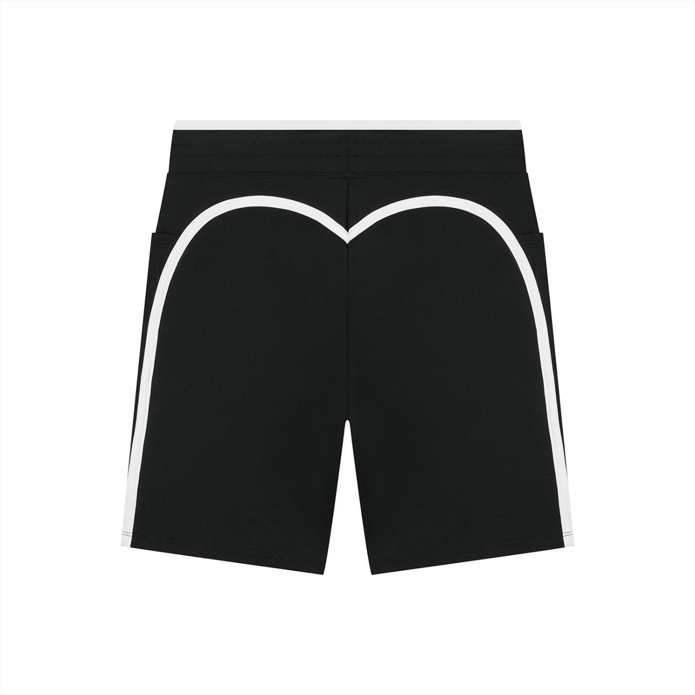 Women's High Rise Color Block Yoga Shorts