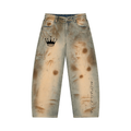 Men’s Vintage Wash Barrel Leg Jeans
