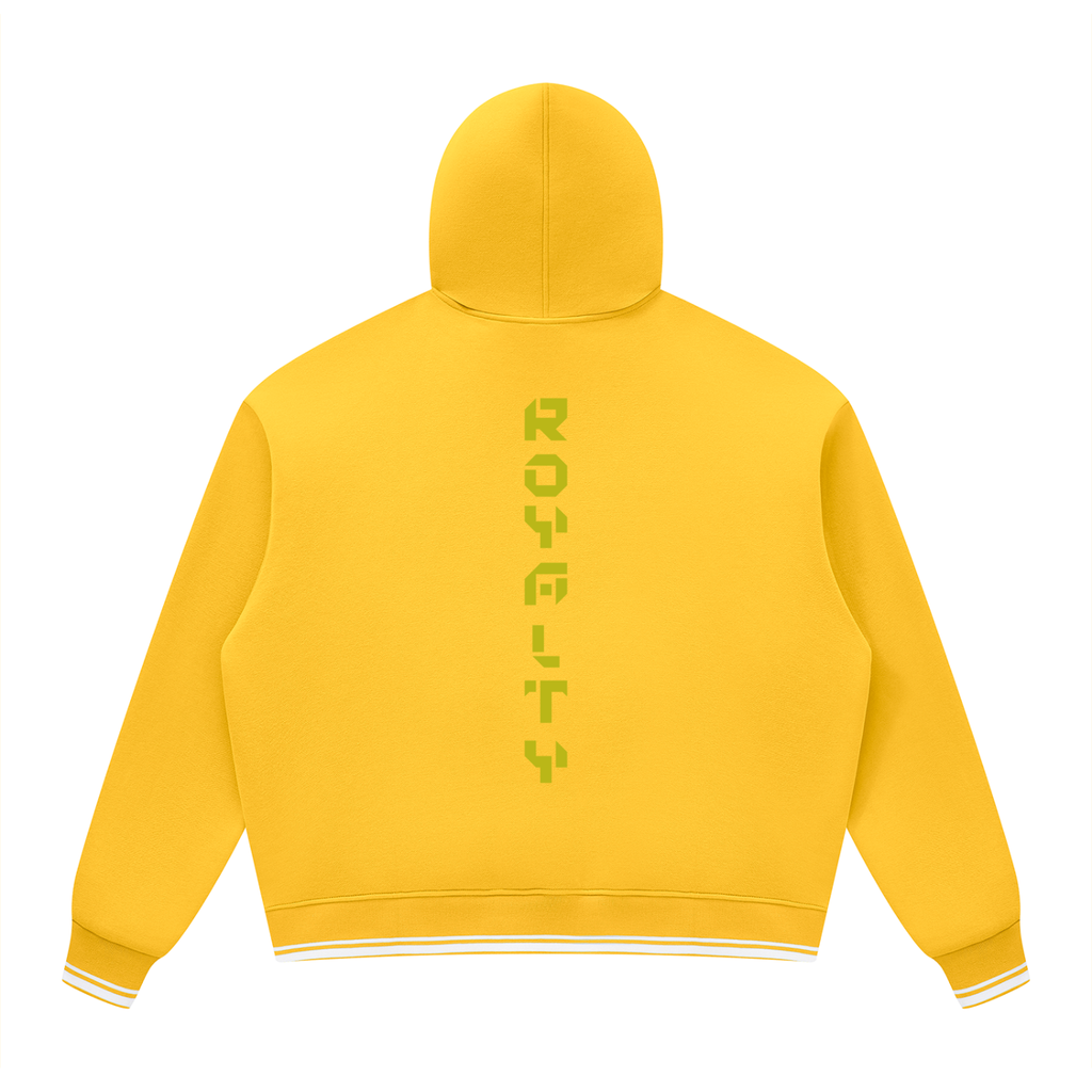 Unisex Oversized Color Block Fleece Hoodie