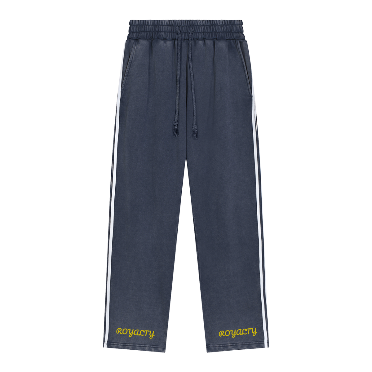 Snow Washed Contrast Tape Sweatpants