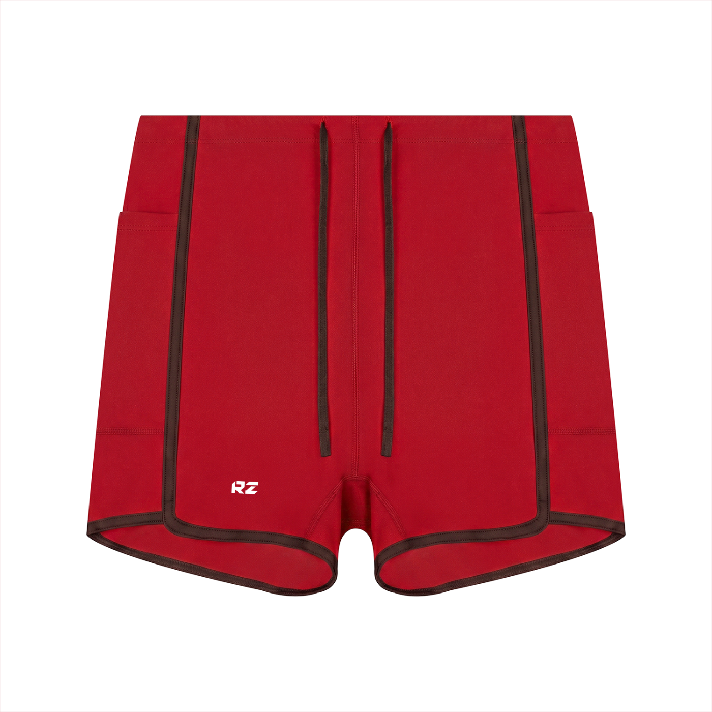 Women's High Rise Color Block Yoga Shorts
