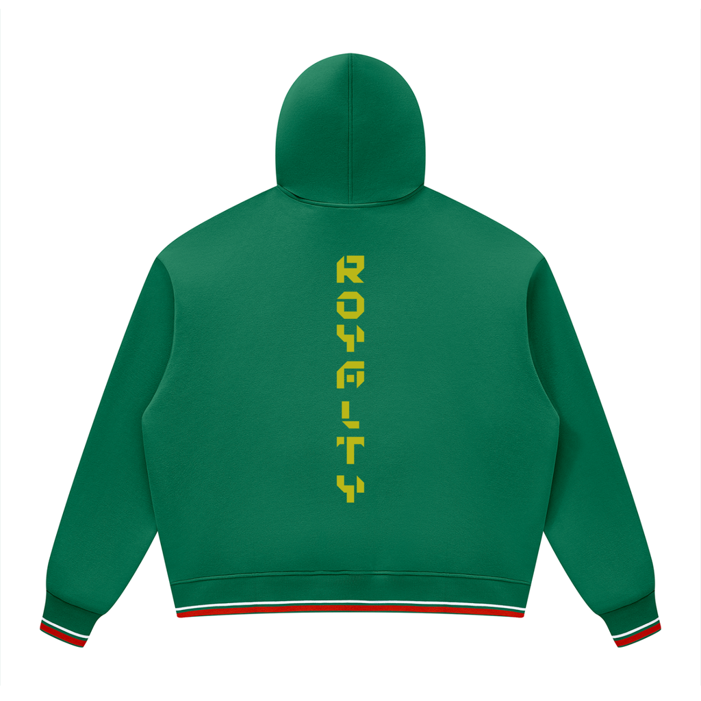 Unisex Oversized Color Block Fleece Hoodie