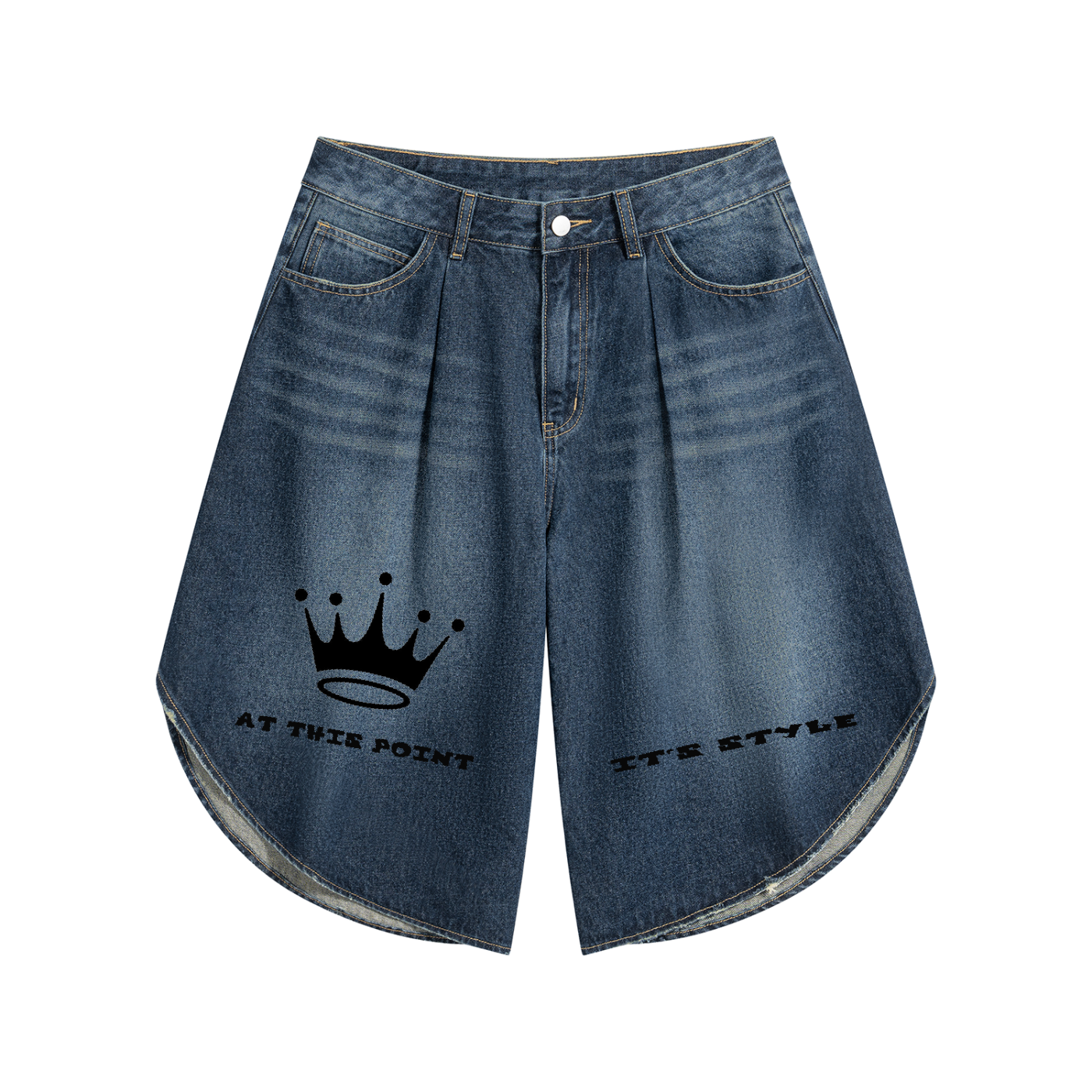 Men’s Wide Leg Denim Shorts