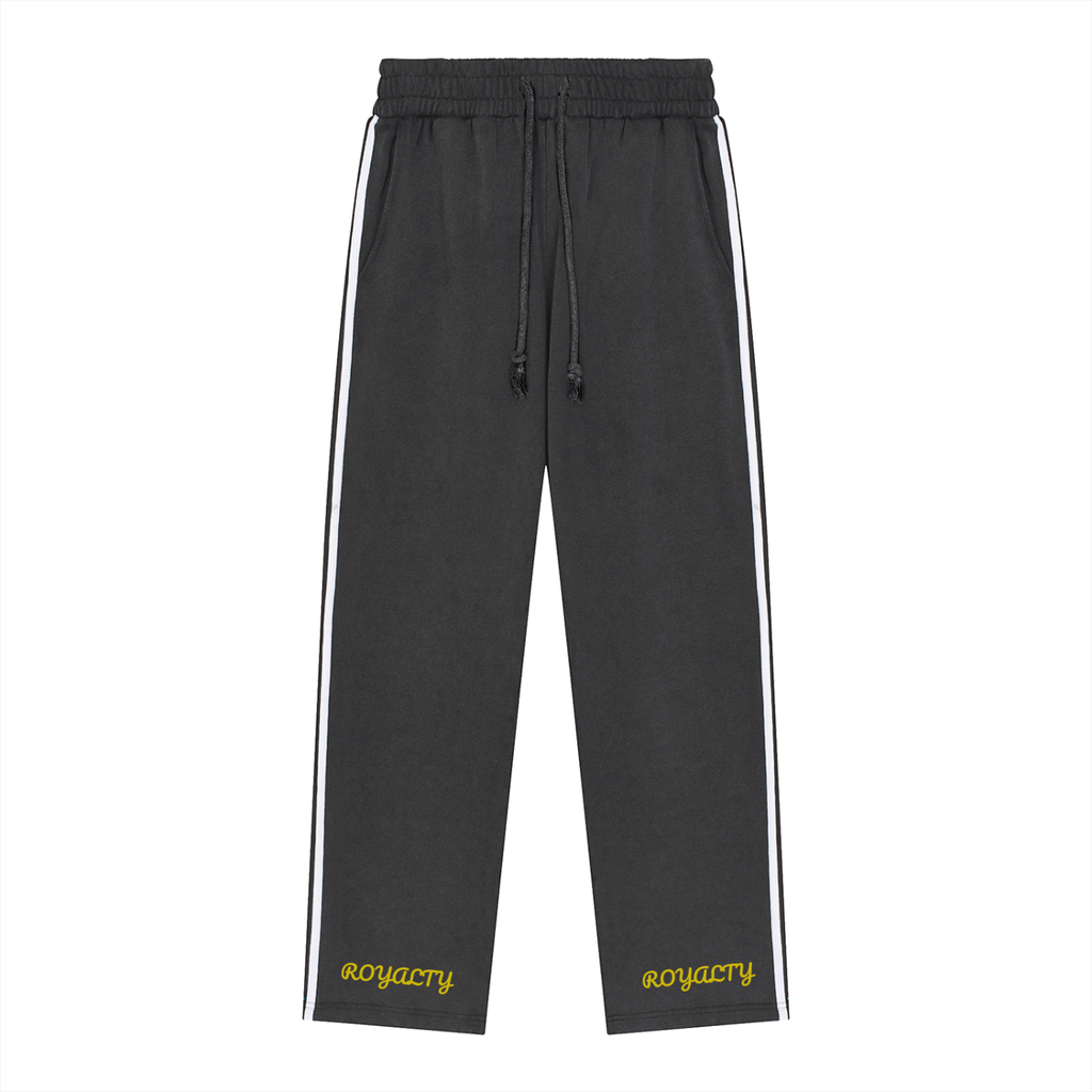 Snow Washed Contrast Tape Sweatpants