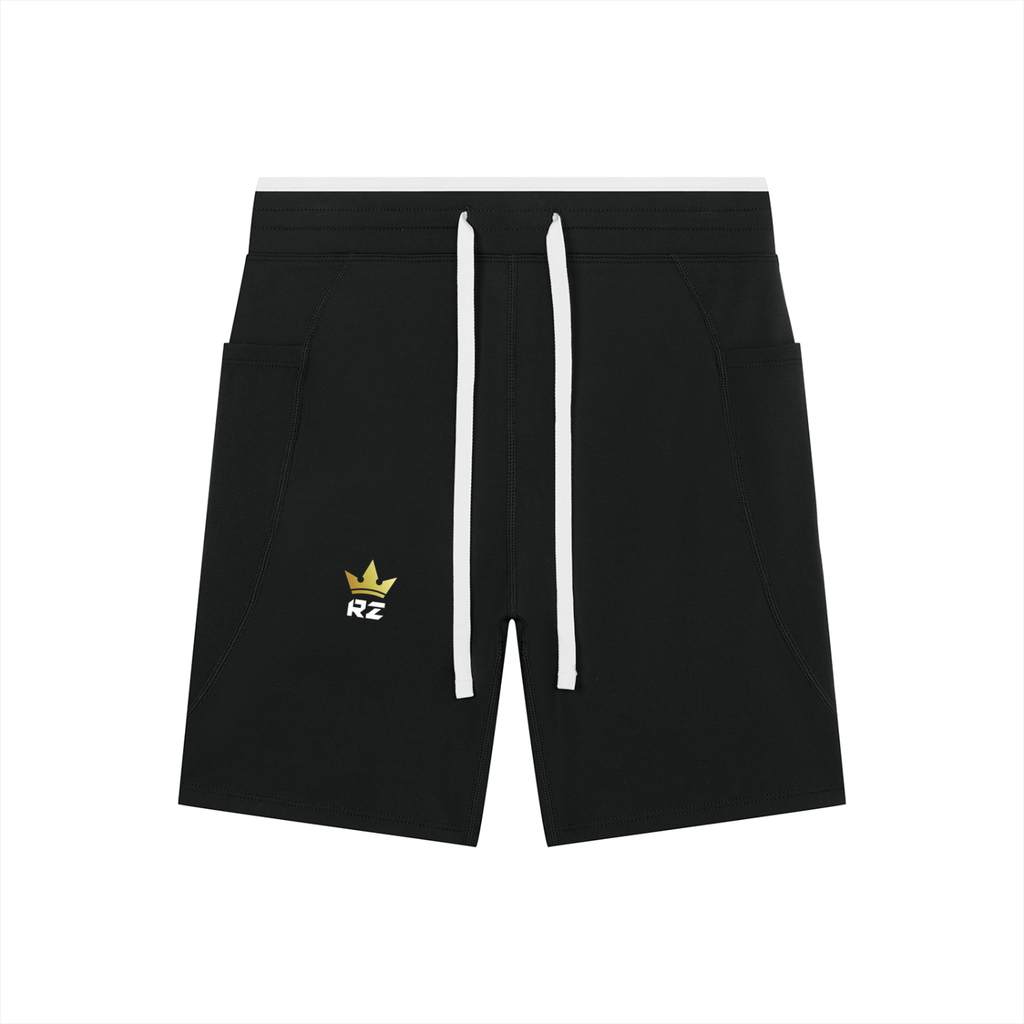 Women's High Rise Color Block Yoga Shorts