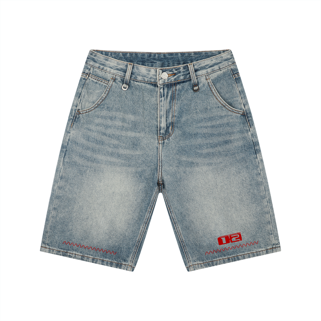 Men's Vintage Wash Denim Shorts