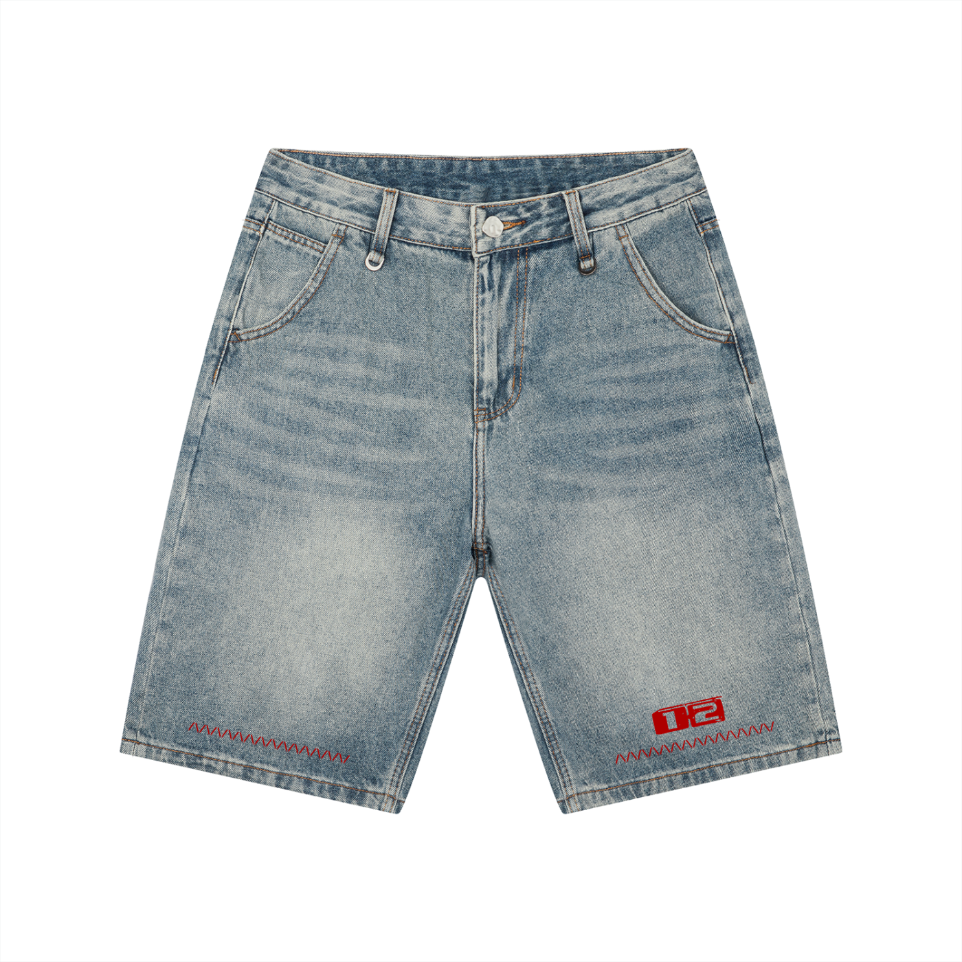 Men's Vintage Wash Denim Shorts