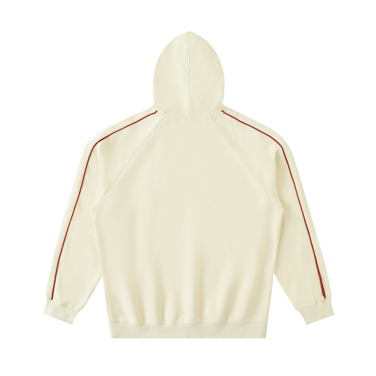 Contrast Piping Raglan Hoodie