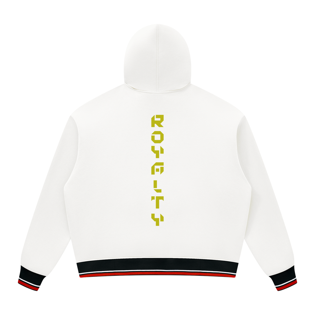 Unisex Oversized Color Block Fleece Hoodie