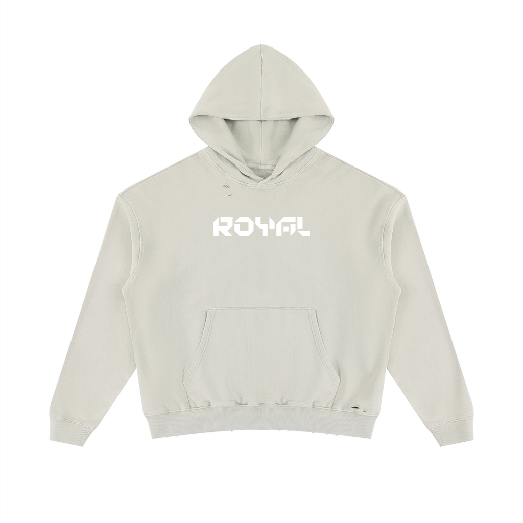 Unisex Mineral Wash Distressed Hoodie